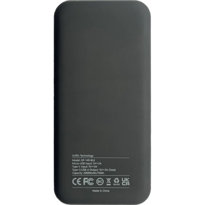 Аккумулятор универсальный Griffin 20000mAh GP-149 Black (для Wi-Fi роутера) - 